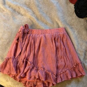 Vici Pink Ruffled Skirt